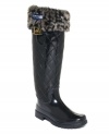 Take your favorite pair of boots for a walk on the wild side with Sperry Top-Sider's faux-fur animal print boot liners.
