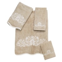 Avanti Premier Venetian Scroll 4-Piece Towel Set, Linen