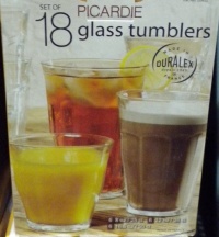 Duralex Picardie Glass Tumblers French Bistro 18Pc Set Duralex Picardie Glass Tumblers French Bistro 18Pc Set