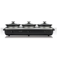 Crock-Pot SCRBC750-BS Trio Slow-Cooker Server, Black Crock-Pot SCRBC750-BS Trio Slow-Cooker Server, Black
