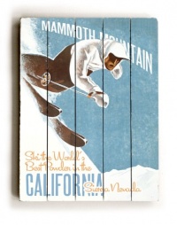 ArteHouse planked wood sign 18 x 24 Vintage California Ski Wall Décor ArteHouse planked wood sign 18 x 24 Vintage California Ski Wall Décor