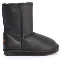 EMU Women's Stinger Leather Lo Sheepskin Boot (W10132-BLK), 9 M EMU Women's Stinger Leather Lo Sheepskin Boot (W10132-BLK), 9 M