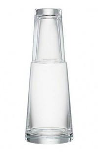 Essentials for the Home Bedside Carafe and Glass, 7 oz Glass, 28 oz Carafe Essentials for the Home Bedside Carafe and Glass, 7 oz Glass, 28 oz Carafe