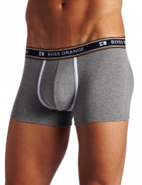 HUGO BOSS Men's Boss Logo WaistbandTrunk, Grey, Large HUGO BOSS Men's Boss Logo WaistbandTrunk, Grey, Large