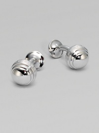 Handsomely crafted from fine sterling silver with logo detail.Sterling silverAbout ½ diam.Made in Italy Handsomely crafted from fine sterling silver with logo detail.Sterling silverAbout ½ diam.Made in Italy
