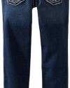 True Religion Boys 8-20 Billy Super-T Natural 5-Pocket Jean, Dark Vintage, 10