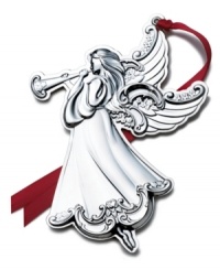 Hear the angel sing. Crafted of fine sterling silver, the Grand Baroque Angel ornament from Wallace is marked by intricate scrolling detail and unparalleled grace. Hear the angel sing. Crafted of fine sterling silver, the Grand Baroque Angel ornament from Wallace is marked by intricate scrolling detail and unparalleled grace.