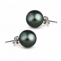 Bling Jewelry Tahitian Style Sea Shell Peacock Pearl Ball Earrings Size 12mm Bling Jewelry Tahitian Style Sea Shell Peacock Pearl Ball Earrings Size 12mm
