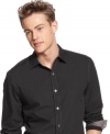 Spot on. This polka dot shirt from Sons of Intrigue will give you needed style points. (Clearance)