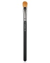 Soft but firm bristles for shading with eye shadow or emollient-based products. This brush has soft, firm fibers arranged in a square shape. M.A.C professional brushes are hand-sculpted and assembled using the finest quality materials. They feature birch, linden and ramin wood handles, nickel-plated brass ferrules.