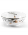 Featuring a subtle pattern of delicately shaded flowers and leaves, Mikasa Cheateau Garden collection has the feel of an antique, hand-tinted black and white image. Made of microwave and dishwasher safe porcelain, you will want to use the bowl for cold cereal to hot soup, and everything in between.
