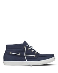 A sporty boat shoe infused with the classic stylings of Converse' Jack Purcell sneakers. A sporty boat shoe infused with the classic stylings of Converse' Jack Purcell sneakers.