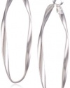 Kenneth Cole New York Silver Large Hoop Earrings