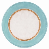 Fitz and Floyd Carissa Paisley 10-3/4-Inch Dinner Plate, Blue Fitz and Floyd Carissa Paisley 10-3/4-Inch Dinner Plate, Blue