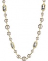 Anne Klein Sorbet Pearl and Crystal Strand Necklace, 42