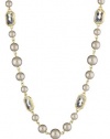 Anne Klein Sorbet Pearl and Crystal Strand Necklace, 42