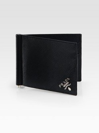 Sophisticated design crafted in Italy from textured saffiano leather.Six card slotsCenter money clipLeather4W x 4HMade in Italy