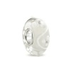 Bling Jewelry White Flower Sterling Silver Murano Glass Bead Troll Pandora Compatible