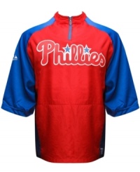 Be prepared for extra innings! This Philadelphia Phillies MLB convertible jacket from Majestic is a fan's best kept secret to staying comfortable in any weather. Be prepared for extra innings! This Philadelphia Phillies MLB convertible jacket from Majestic is a fan's best kept secret to staying comfortable in any weather.