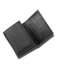Be a card carrying member classic style with this tri-fold wallet from Tasso Elba. Be a card carrying member classic style with this tri-fold wallet from Tasso Elba.