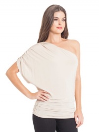 GUESS Kyle One-Shoulder Top, COCO BUTTER (MEDIUM) GUESS Kyle One-Shoulder Top, COCO BUTTER (MEDIUM)