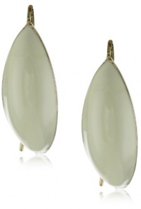 Anne Klein Zelda Gold-Tone Ivory Enamel Hoop Earrings Anne Klein Zelda Gold-Tone Ivory Enamel Hoop Earrings