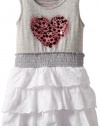 Design History Girl's Eyelet Dress, Marble Heather, 5