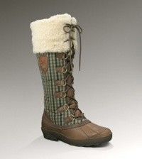 UGG Australia Women's Edmonton Boot, Chocolate Plaid, 8 UGG Australia Women's Edmonton Boot, Chocolate Plaid, 8