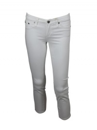 AG Adriano Goldschmied Womens White Stilt Crop Cigarette Pants 24 AG Adriano Goldschmied Womens White Stilt Crop Cigarette Pants 24