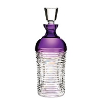 Mixology Circon creates a landscape of passionate purple over a coil of concentric crystal ring cuts - a contemporary decanter that will be cool for years. Mixology Circon creates a landscape of passionate purple over a coil of concentric crystal ring cuts - a contemporary decanter that will be cool for years.