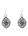 Barse Sterling Silver Beaded Scroll Teardrop Earring