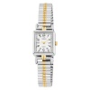 Carriage Women's C2A971 Two-Tone Rectangular Case Two-Tone Stainless Steel Expansion Band Watch