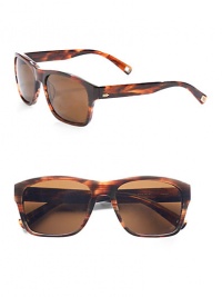 A distinctive contemporary design, handcrafted of substantial acetate, with retro keyhole bridge and logo temples.Acetate100% UV ProtectionImported A distinctive contemporary design, handcrafted of substantial acetate, with retro keyhole bridge and logo temples.Acetate100% UV ProtectionImported