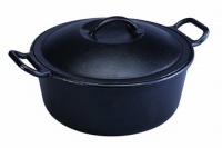Lodge Pro Logic Cast Iron Dutch Oven, Black, 7-Quart Lodge Pro Logic Cast Iron Dutch Oven, Black, 7-Quart