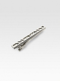 Metal check panel sets the sartorial tone for this handsomely crafted tie bar.Sterling silverAbout ½ x 2½Imported Metal check panel sets the sartorial tone for this handsomely crafted tie bar.Sterling silverAbout ½ x 2½Imported