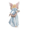 Gifts & Decor Blue Gown Dress Angel Bearing Roses Figurine Statue