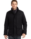 THE LOOKStand collarZip front with snap storm flapDrawcord waistSnap flap pocketsSnap cuffsRemovable down vestTHE FITAbout 27 from shoulder to hemTHE MATERIALOuter shell: 80% wool/20% cashmereOuter fill: polyesterInner shell: polyesterInner fill: 80/20 duck downFully linedCARE & ORIGINDry clean Imported