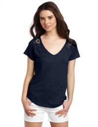Lucky Brand Women's Collette Lace Tee Lucky Brand Women's Collette Lace Tee
