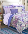 In a fantastic color palette, a zigzag design is the focal point of this sheet set from Teen Vogue for a whimsical allure. Pair with coordinating comforter set and decorative pillow pack.
