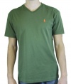Polo Ralph Lauren Mens Jungle Green V-Neck T-Shirt 1257946-XL