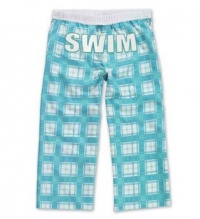Love It Spirit Capri Swim White/Aqua Youth Medium Love It Spirit Capri Swim White/Aqua Youth Medium