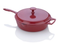 Fagor Michelle B. 4-Quart Chicken Fryer with Lid, Red Fagor Michelle B. 4-Quart Chicken Fryer with Lid, Red