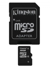 Kingston 16 GB Class 10 MicroSD Flash Card with SD Adapter SDC10/16GB Kingston 16 GB Class 10 MicroSD Flash Card with SD Adapter SDC10/16GB
