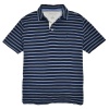 Nautica Men's Waffle Knit Striped Polo Shirt