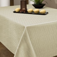 Benson Mills Pebbles Fabric Tablecloth, Taupe, 52-Inch-by-70-Inch Benson Mills Pebbles Fabric Tablecloth, Taupe, 52-Inch-by-70-Inch