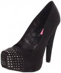 Betsey Johnson Women's Majestee Platform Pump,Black Satin,8 M US Betsey Johnson Women's Majestee Platform Pump,Black Satin,8 M US