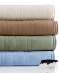 Completely soft yet durable, this Comfort Knit Fleece Heated blanket is the perfect companion to keep you warm and toasty on cool nights and days. The patented sensor wire provides even heat distribution throughout the blanket for consistent temperature without any cold spots. Completely soft yet durable, this Comfort Knit Fleece Heated blanket is the perfect companion to keep you warm and toasty on cool nights and days. The patented sensor wire provides even heat distribution throughout the blanket for consistent temperature without any cold spots.