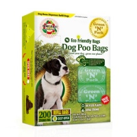 Green N Pack Dog-Waste Refill Bags, Compact Refill Packs, 200 Bags, 10 Rolls, More Bags & Less Waste Green N Pack Dog-Waste Refill Bags, Compact Refill Packs, 200 Bags, 10 Rolls, More Bags & Less Waste