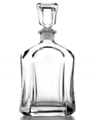 The sophisticated Capital decanter from Bormioli Rocco features thick and luminous Italian-made glass and a cool geometric stopper. A timeless addition to any home bar. The sophisticated Capital decanter from Bormioli Rocco features thick and luminous Italian-made glass and a cool geometric stopper. A timeless addition to any home bar.