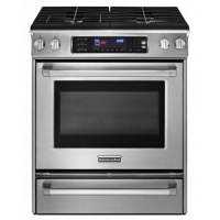 KitchenAid Pro Line KGSS907XSP 30 Slide-in Gas Range 4 Sealed Burners, Convection, Self Clean KitchenAid Pro Line KGSS907XSP 30 Slide-in Gas Range 4 Sealed Burners, Convection, Self Clean